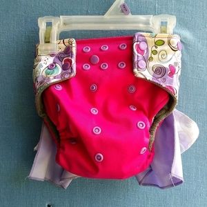 Happy Flute Girls Cloth Diaper Lot Of 4 E1